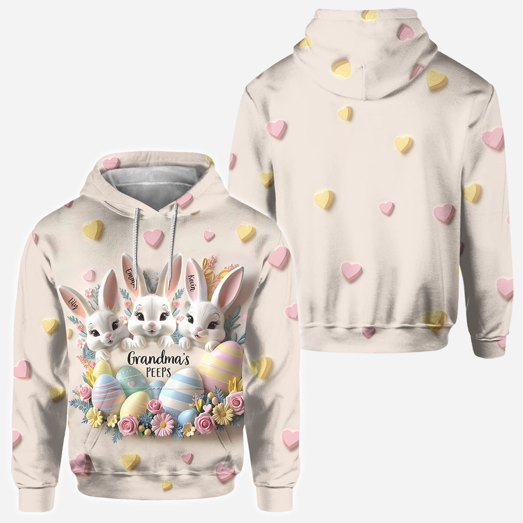 Grandma's Peeps - Personalized Grandma All Over Shirt