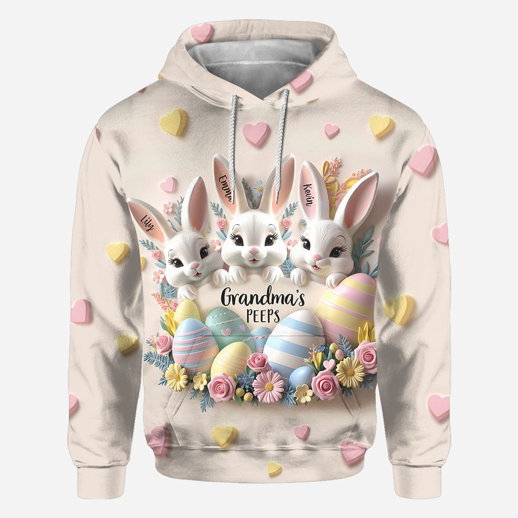 Grandma's Peeps - Personalized Grandma All Over Shirt