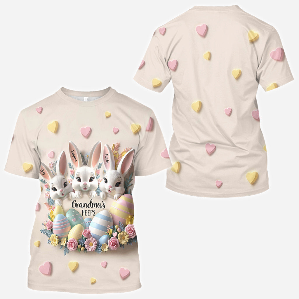 Grandma's Peeps - Personalized Grandma All Over Shirt