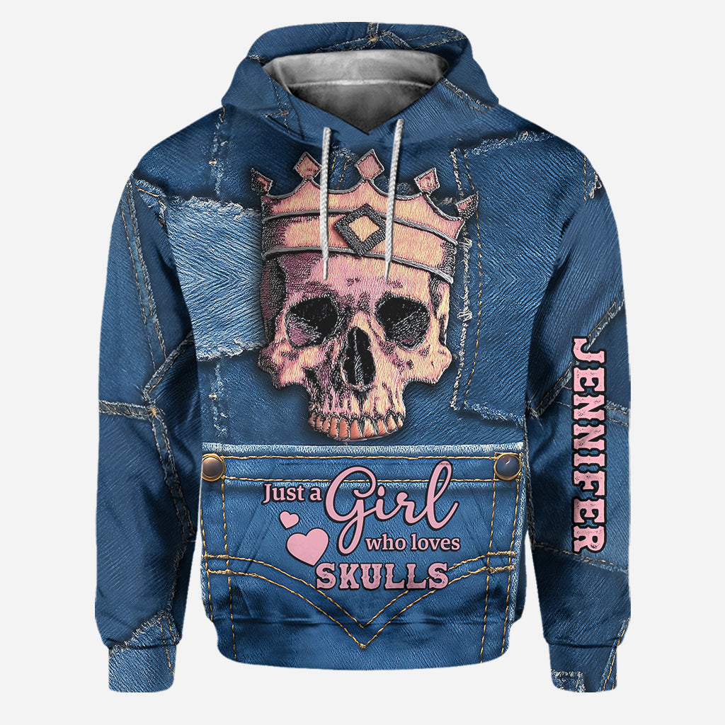 Gekrönter Totenkopf – Personalisierter Totenkopf-Hoodie und Leggings