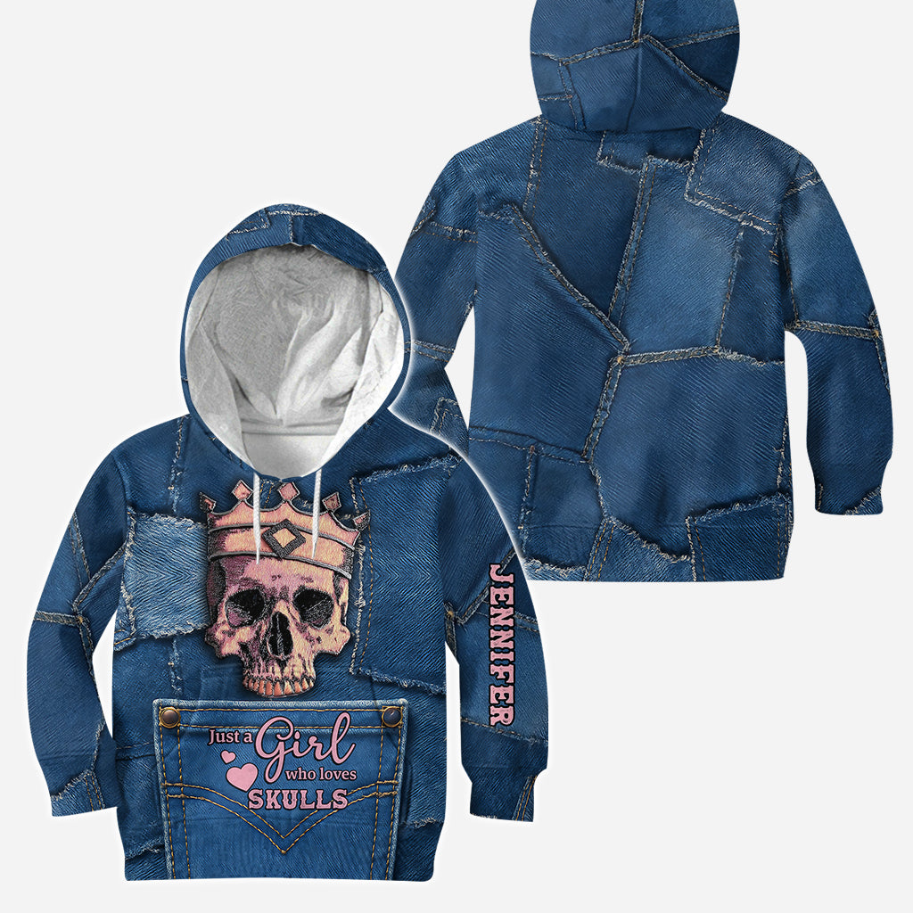 Gekrönter Totenkopf – Personalisierter Totenkopf-Hoodie und Leggings