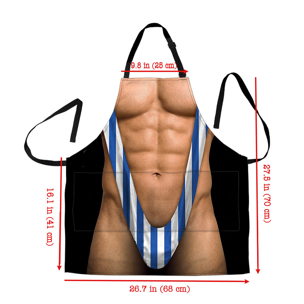 Funny Men Gift - Personalized Birthday Gifts For Husband, Son, Grandson, Brother, Grandpa, Dad, Yourself - Personalized Grilling Apron With Pockets