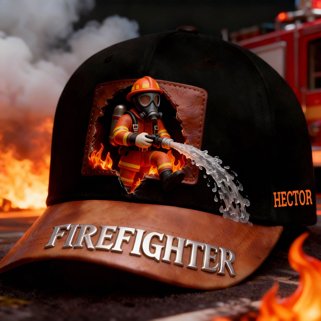 Cooler Feuerwehrmann – Personalisierte klassische Feuerwehrmütze
