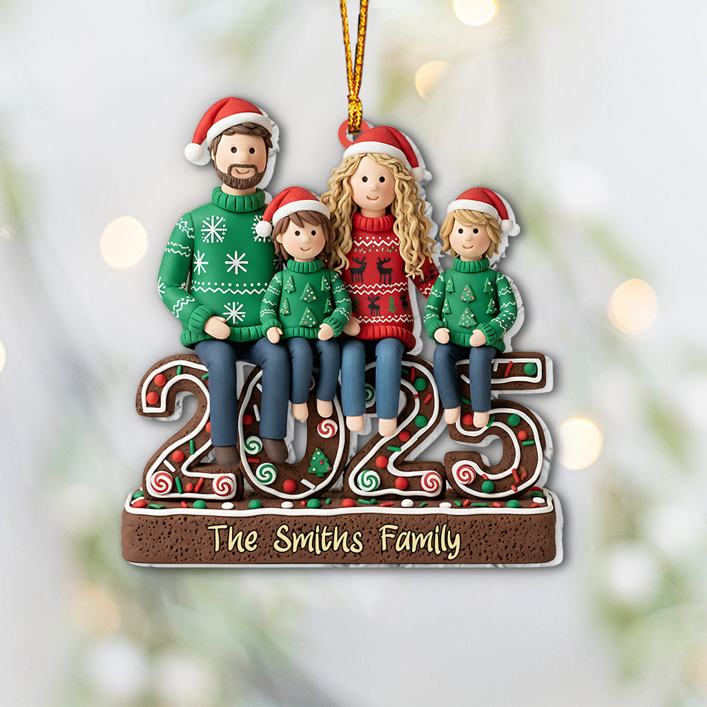 Joyeux Noël à la famille - Ornement familial personnalisé