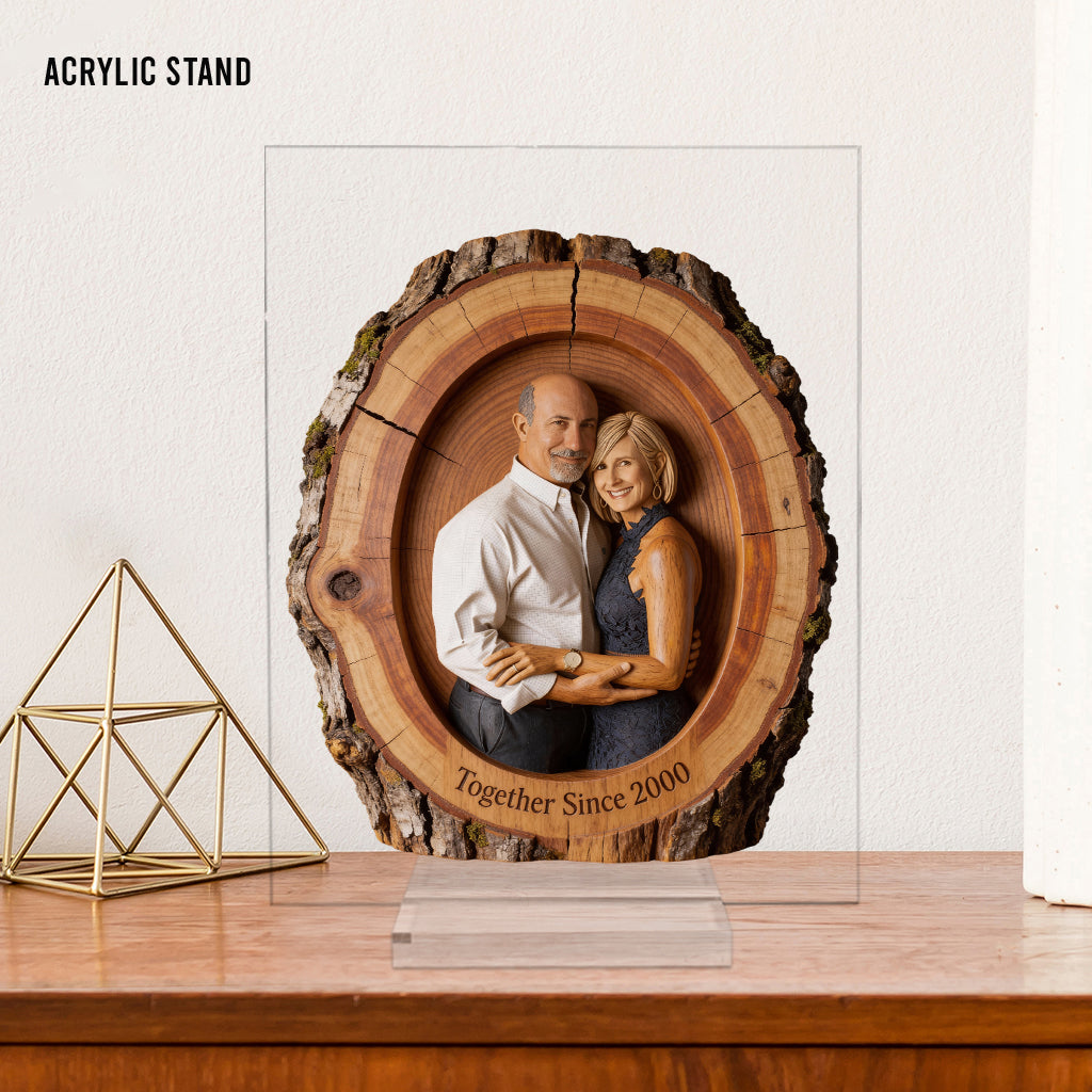 I'm Yours No Returns Or Refunds - Personalized Couple Custom Shaped Acrylic Plaque