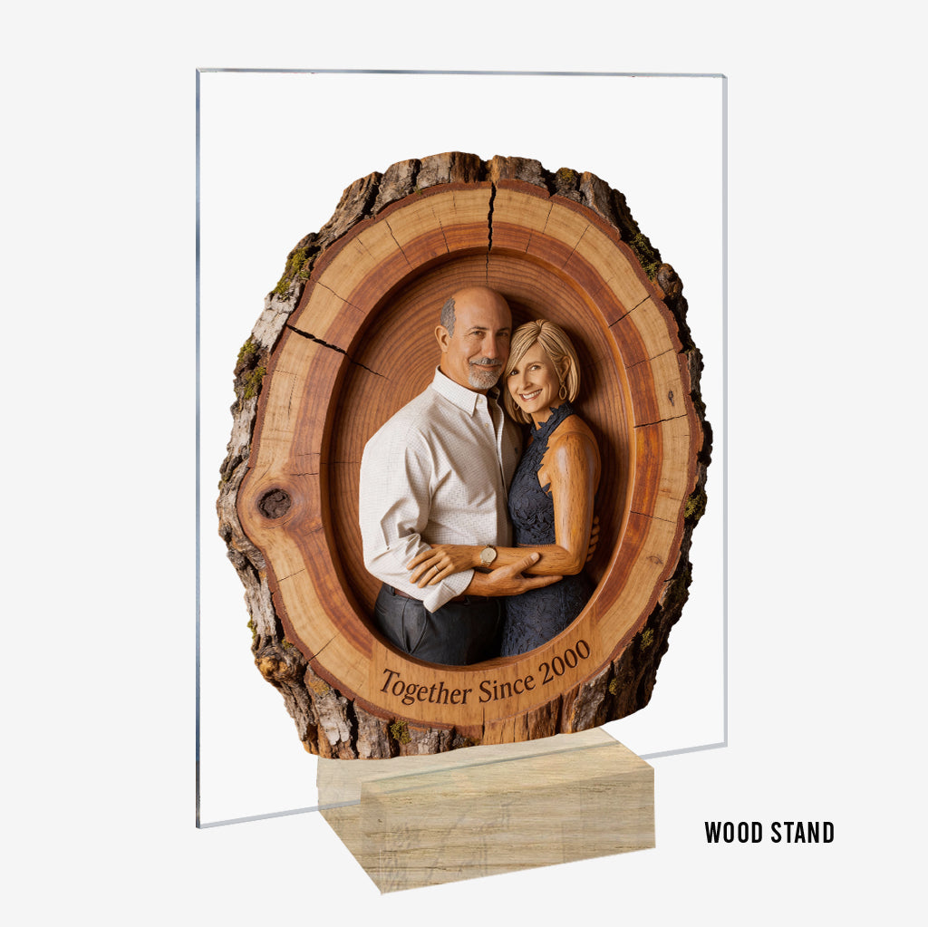 I'm Yours No Returns Or Refunds - Personalized Couple Custom Shaped Acrylic Plaque
