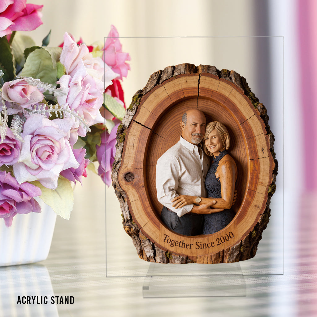 I'm Yours No Returns Or Refunds - Personalized Couple Custom Shaped Acrylic Plaque