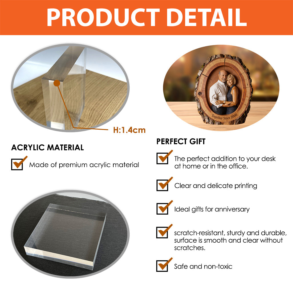 I'm Yours No Returns Or Refunds - Personalized Couple Custom Shaped Acrylic Plaque