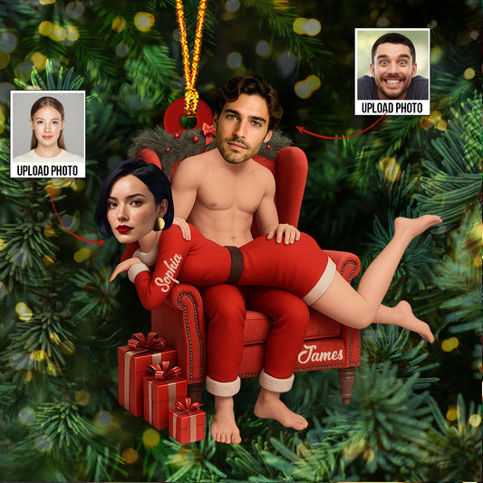 Funny Gift For Your Love - Personalized Couple Custom Shaped Ornament