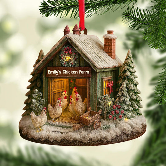 Weihnachten mit Huhn – Personalisierter Hühnerschmuck