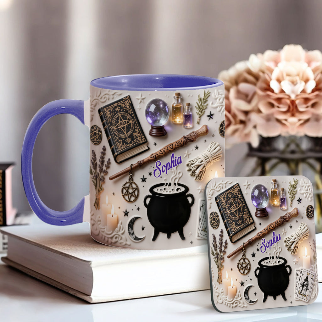 Witchcraft - Personalized Witch Accent Mug & Coaster