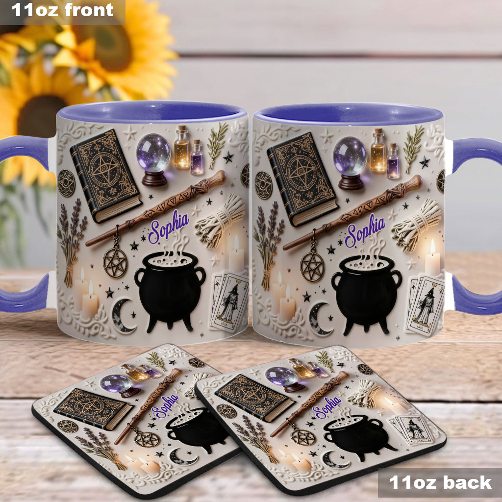 Witchcraft - Personalized Witch Accent Mug & Coaster