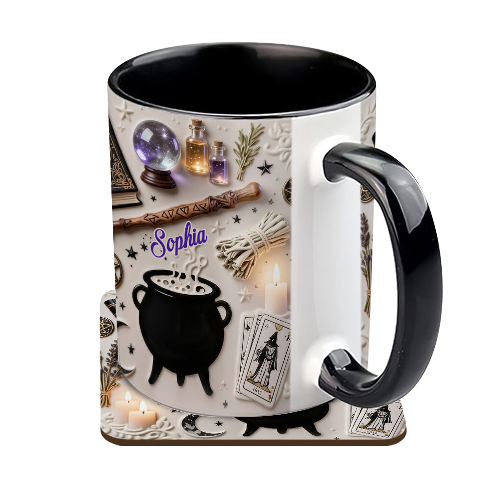Witchcraft - Personalized Witch Accent Mug & Coaster
