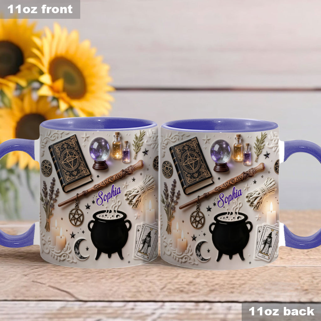 Witchcraft - Personalized Witch Accent Mug & Coaster