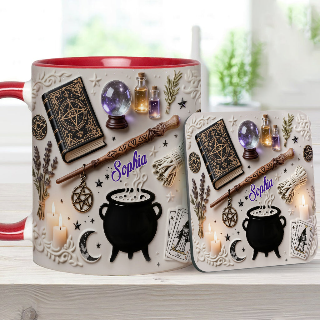 Witchcraft - Personalized Witch Accent Mug & Coaster