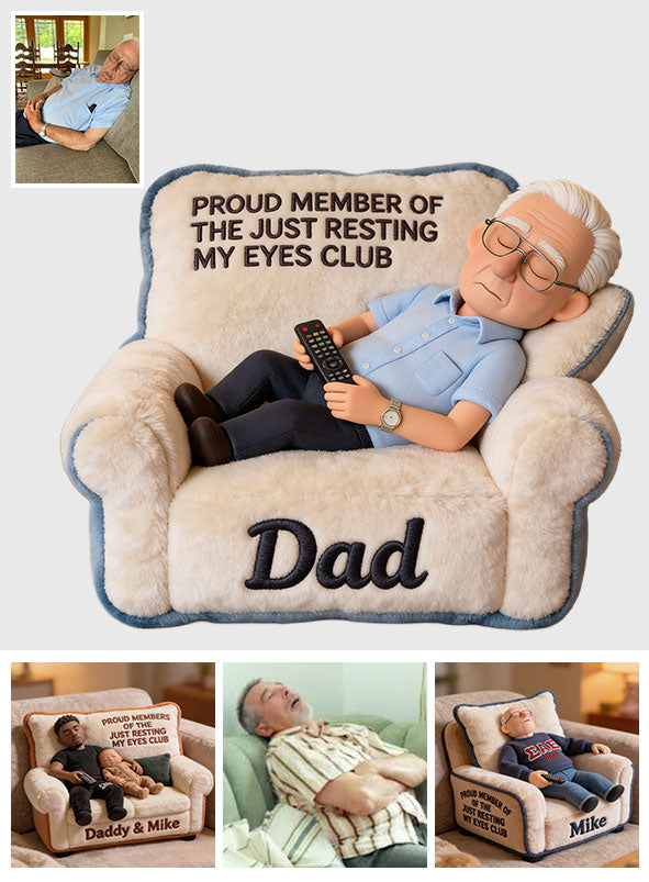Lustiges Geschenk für Papa, Vatertagsgeschenk - Personalisierte Premium Kunstfell-Kissen