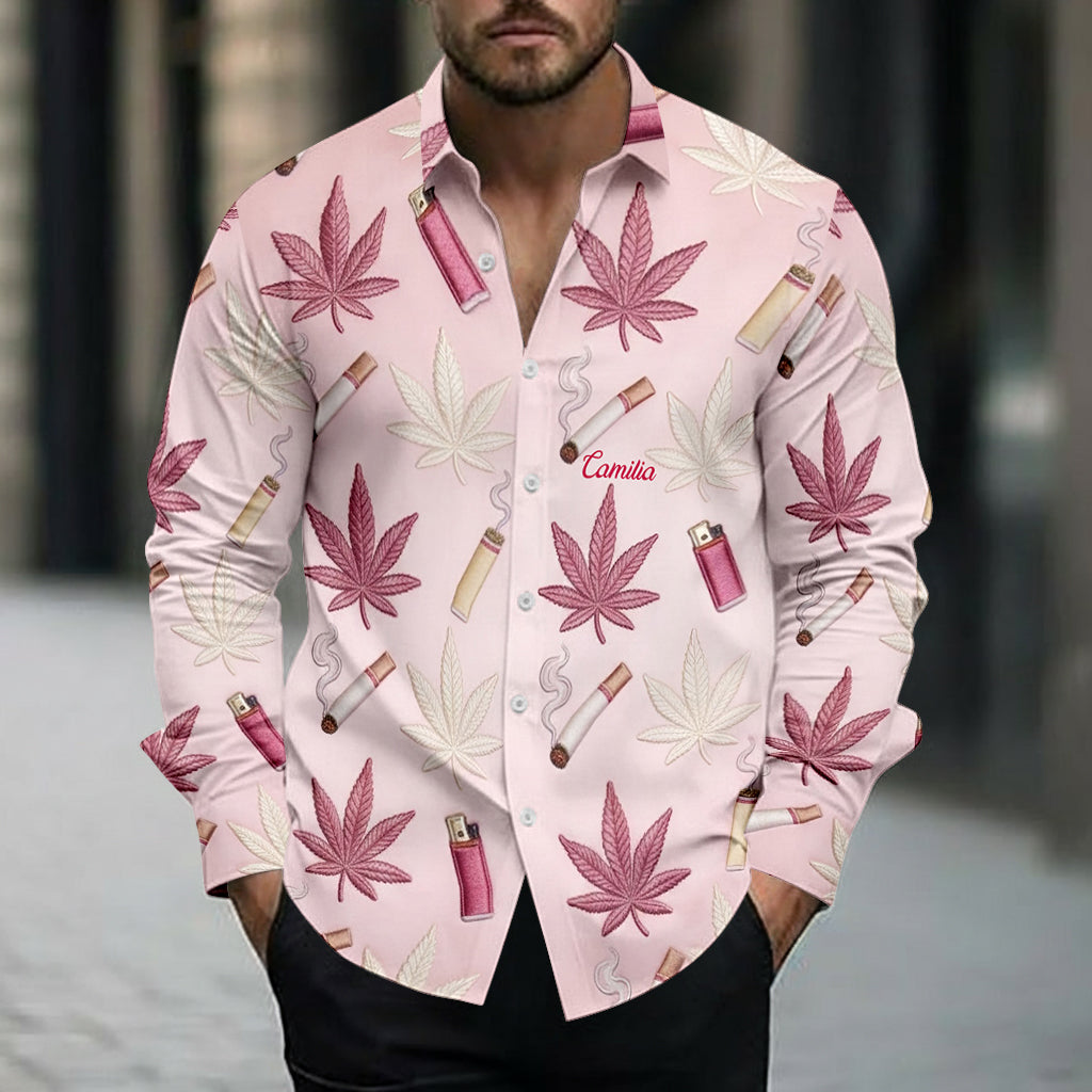 Green Magic Leaf – personalisiertes Weed-Hemd