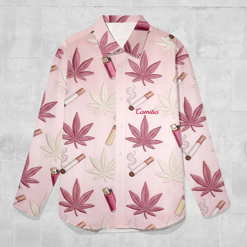 Green Magic Leaf – personalisiertes Weed-Hemd