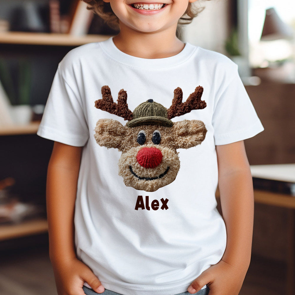 Rentier-Sweatshirt – Personalisiertes Kinder-T-Shirt und Hoodie