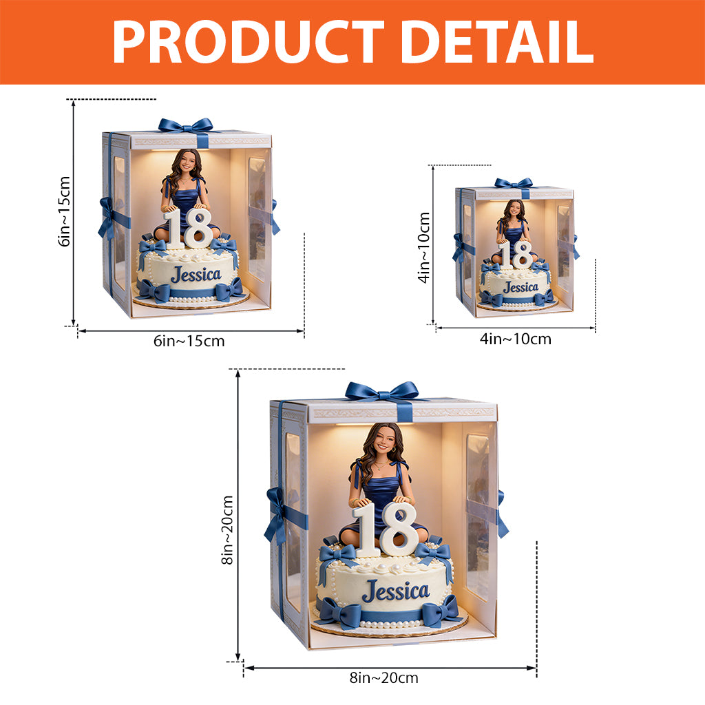 Custom From Photo, Theme And Number - Personalized Birthday Custom Shaped Acrylic Plaque