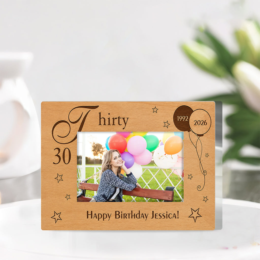 Happy Birthday - Personalized Birthday Custom Shaped Acrylic Plaque