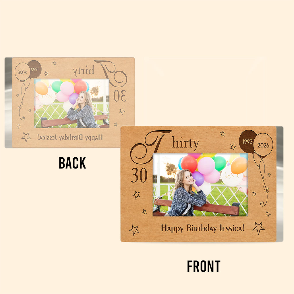 Happy Birthday - Personalized Birthday Custom Shaped Acrylic Plaque