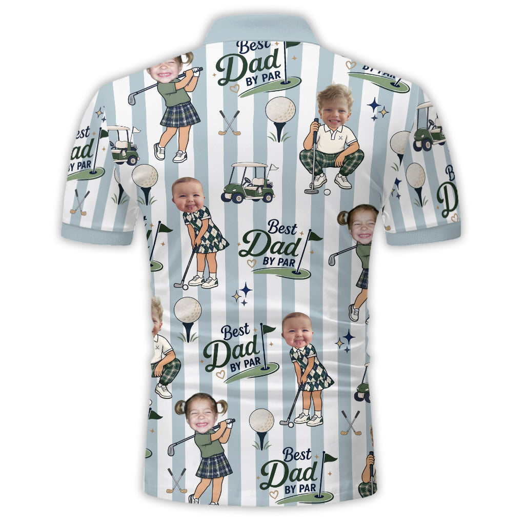 Bester Papa - Personalisiertes Golf Polo-Shirt