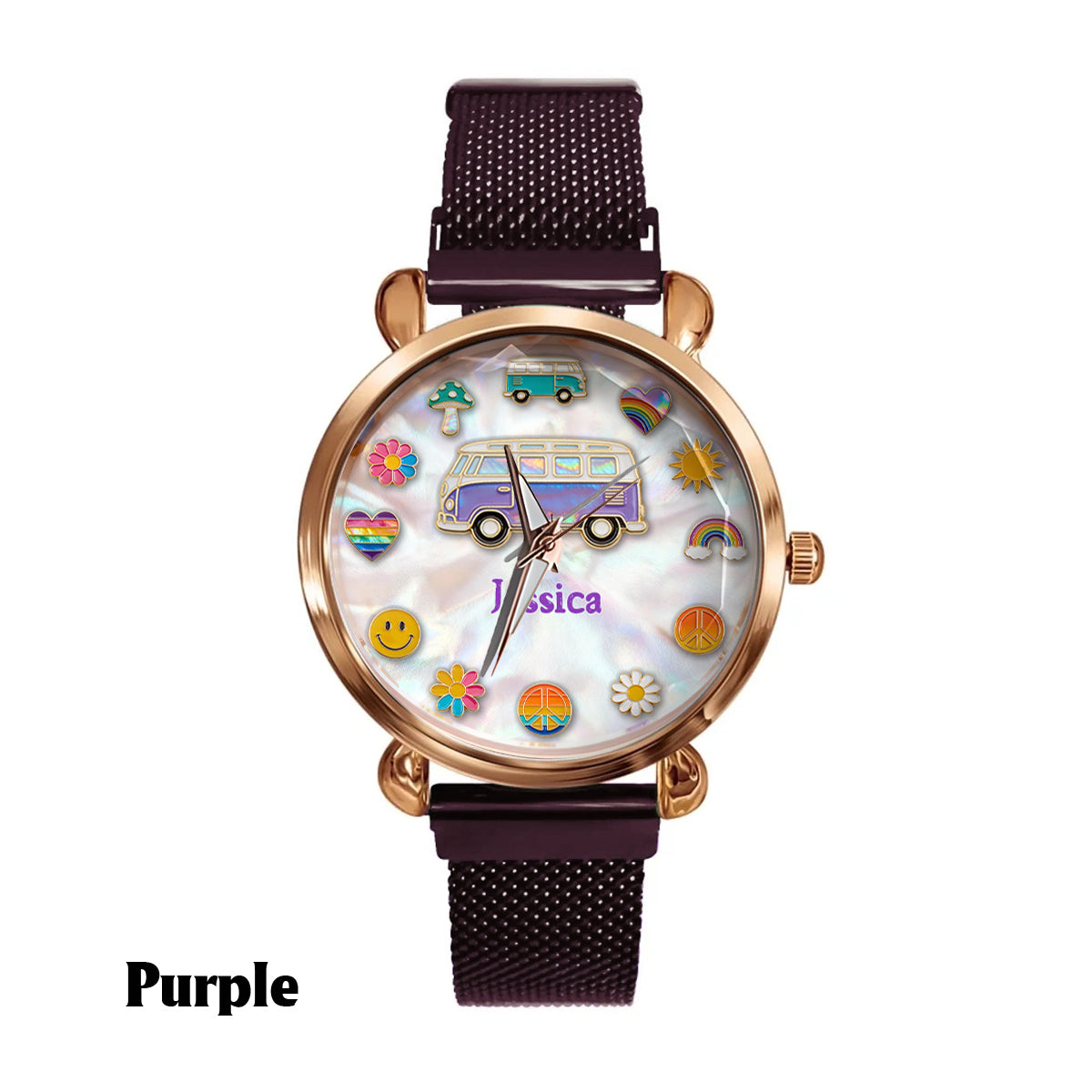 Hippie Souls - Montre-bracelet personnalisée pour femme hippie