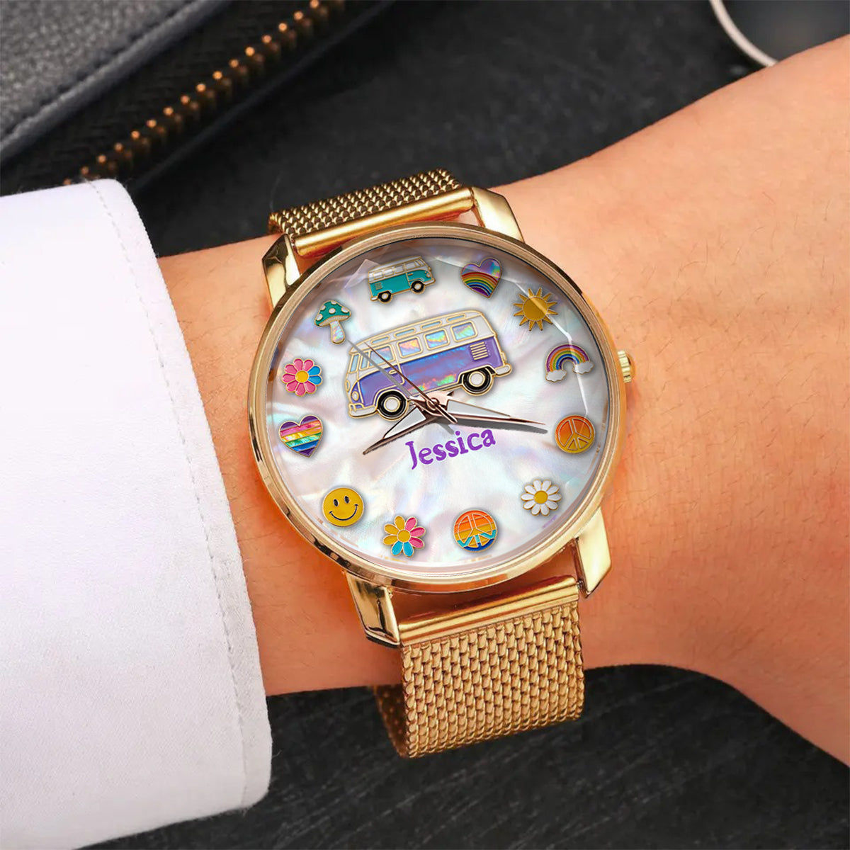 Hippie Souls - Montre-bracelet personnalisée pour femme hippie