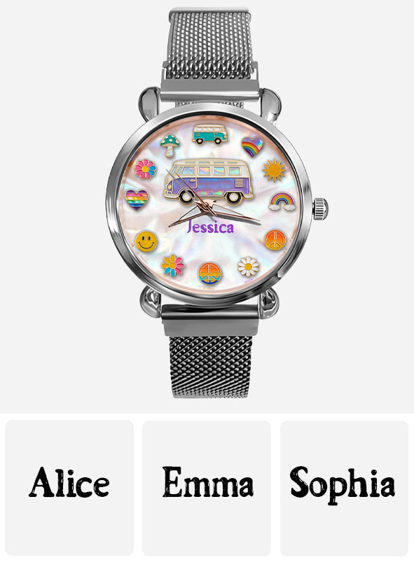Hippie Souls - Montre-bracelet personnalisée pour femme hippie