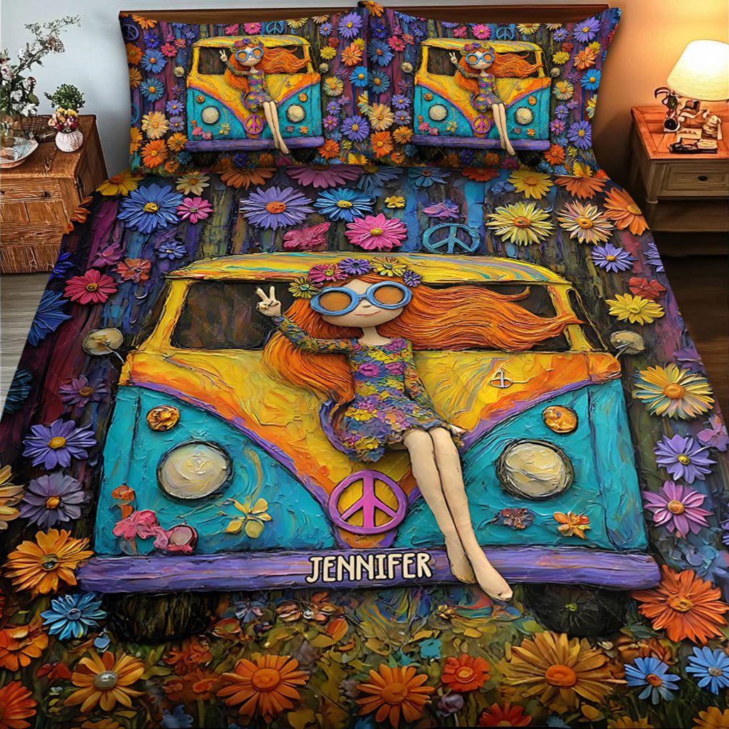 Hippie Souls – Personalisiertes Hippie-Quilt-Set