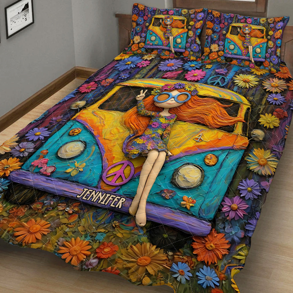 Hippie Souls – Personalisiertes Hippie-Quilt-Set