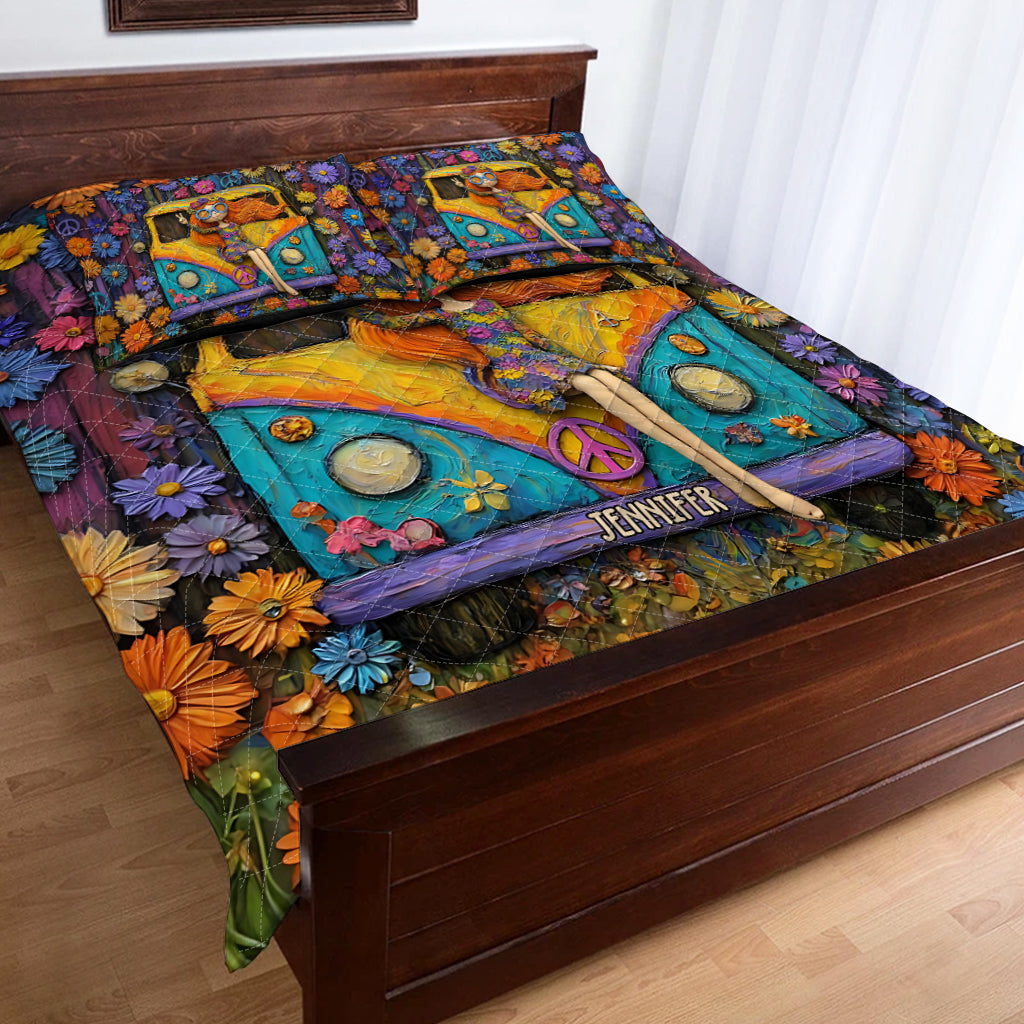 Hippie Souls – Personalisiertes Hippie-Quilt-Set