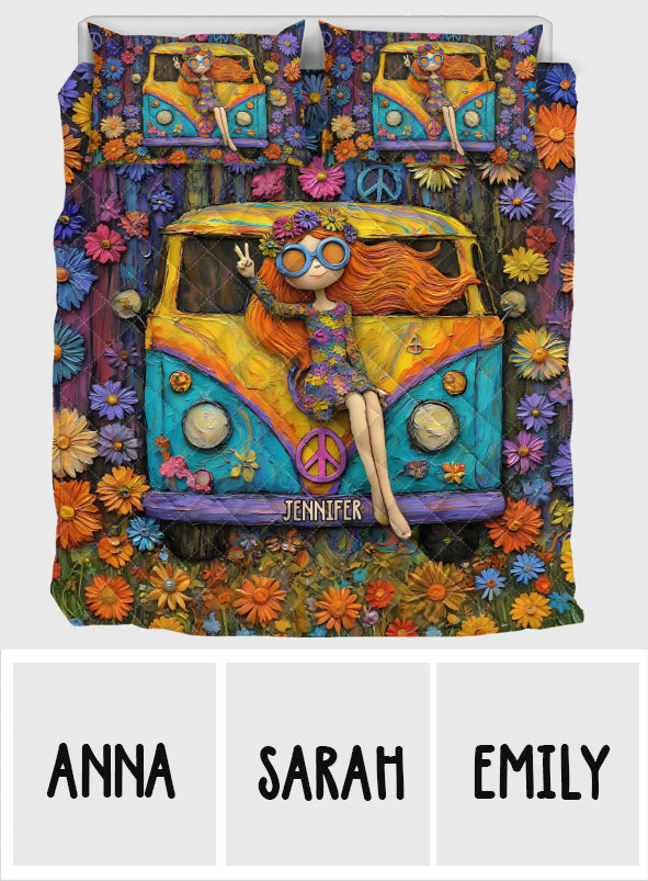 Hippie Souls – Personalisiertes Hippie-Quilt-Set