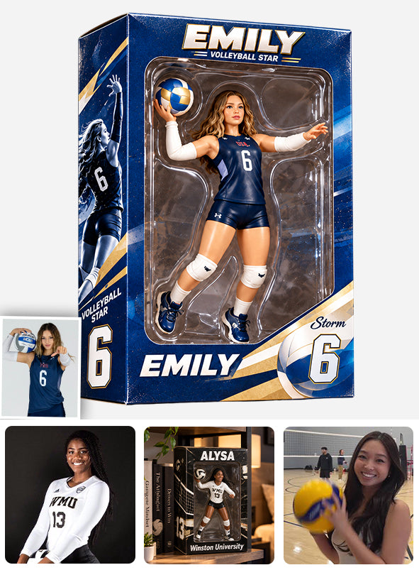 Tout Sport, Toute Photo - Boîte d'Affichage Acrylique Personnalisée pour Volleyball