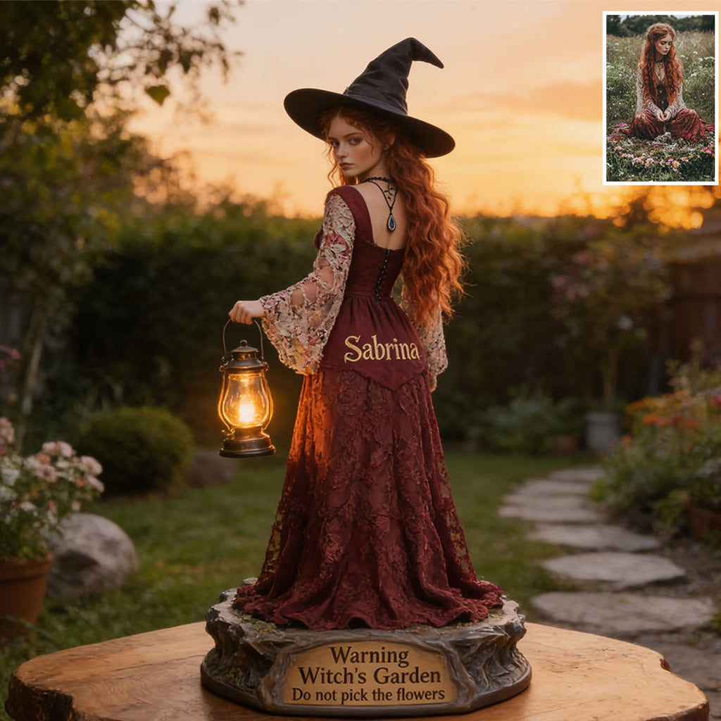 Witch's Garden - Personalized Witch Solar Acrylic Light