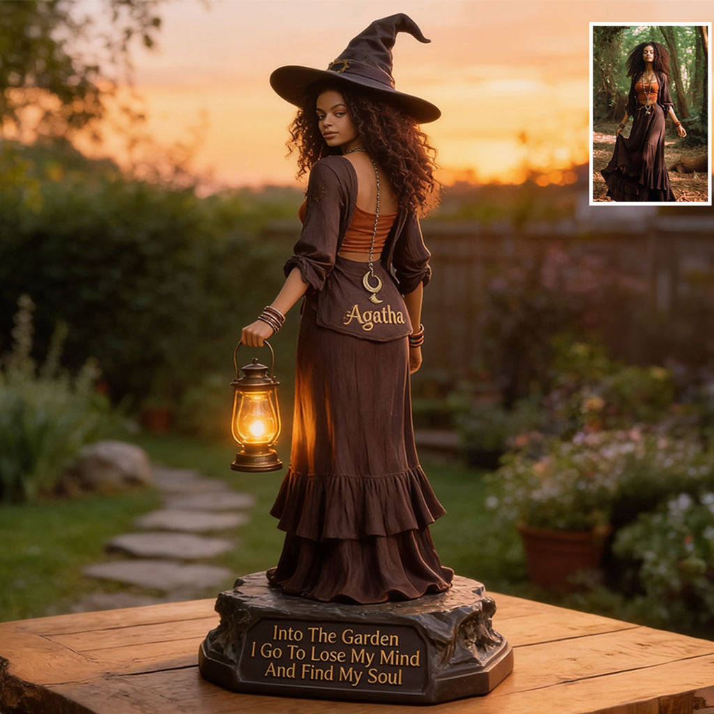 Witch's Garden - Personalized Witch Solar Acrylic Light