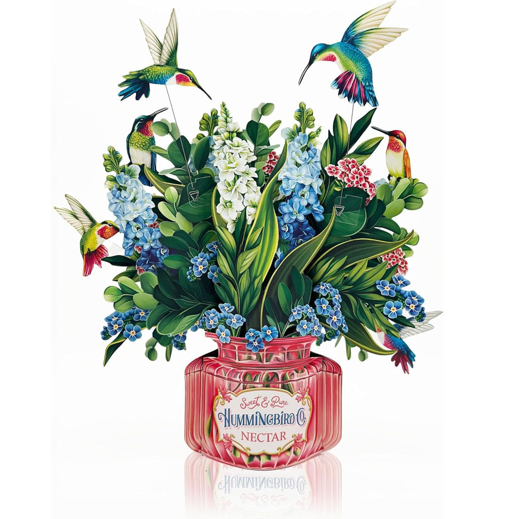 Forever Flower Bouquet 3D Popup Greeting Card with Envelope