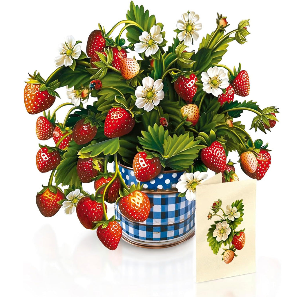 Forever Flower Bouquet 3D Popup Greeting Card with Envelope