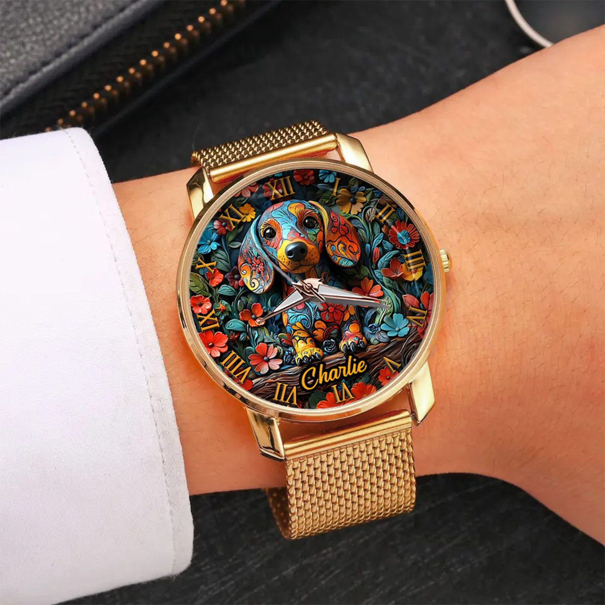 Dachshund Lovers - Personalized Dog Women Hand Watch