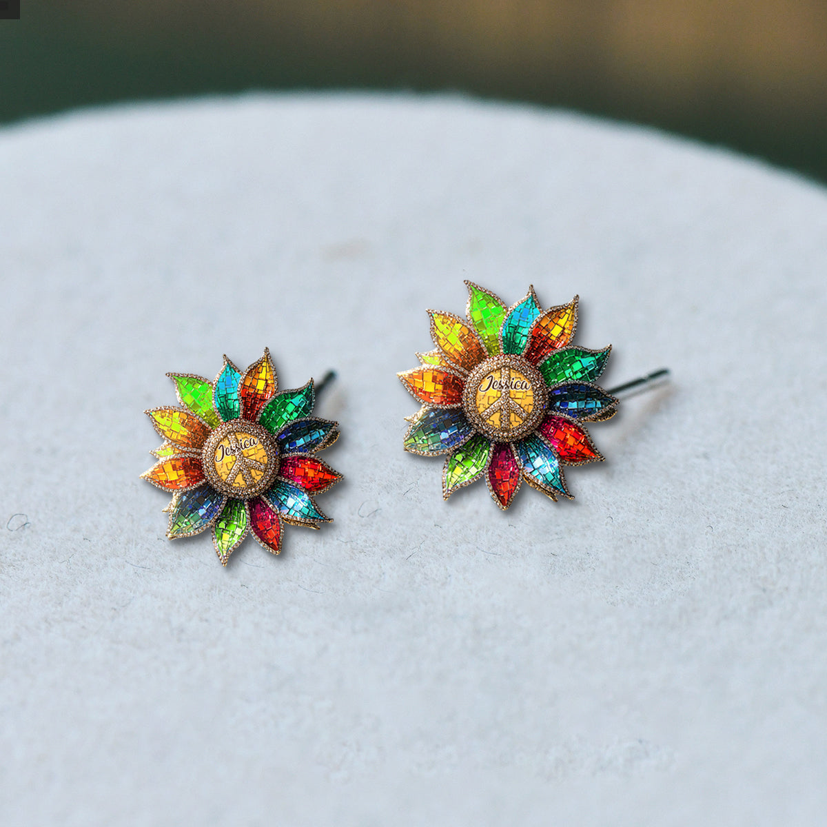 Hippie Soul – Personalisierte Hippie-Ohrstecker
