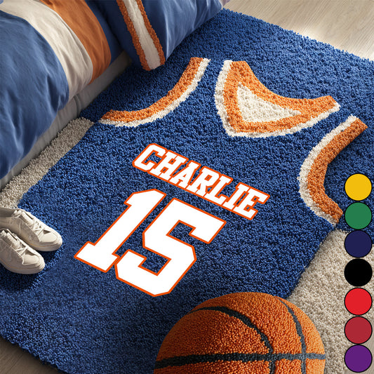 Basketballtrikot - Personalisierter, rutschfester Basketball-Teppich