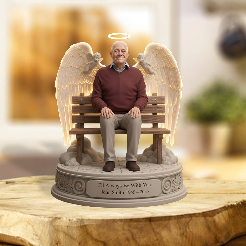 I'll Always Be With You - Personalized Memorial Custom Shaped Acrylic Plaque