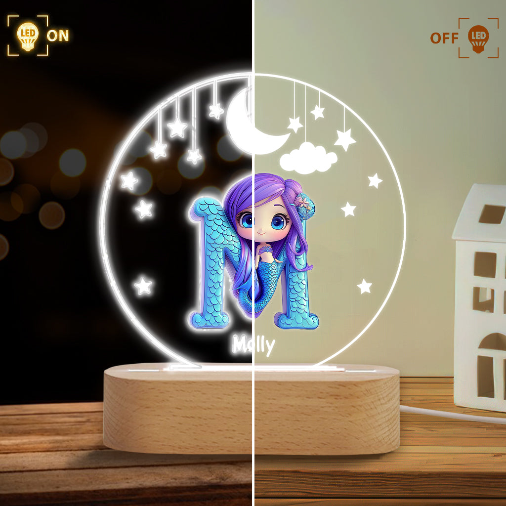 Magnifique lampe - Plaque lumineuse personnalisée en forme d'enfant