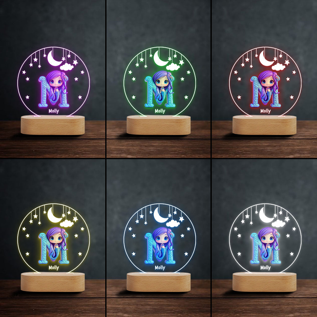 Magnifique lampe - Plaque lumineuse personnalisée en forme d'enfant