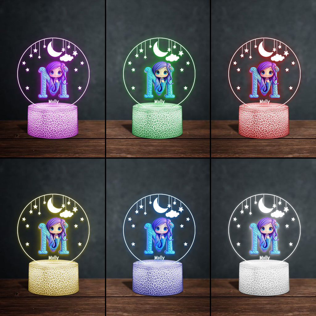 Magnifique lampe - Plaque lumineuse personnalisée en forme d'enfant