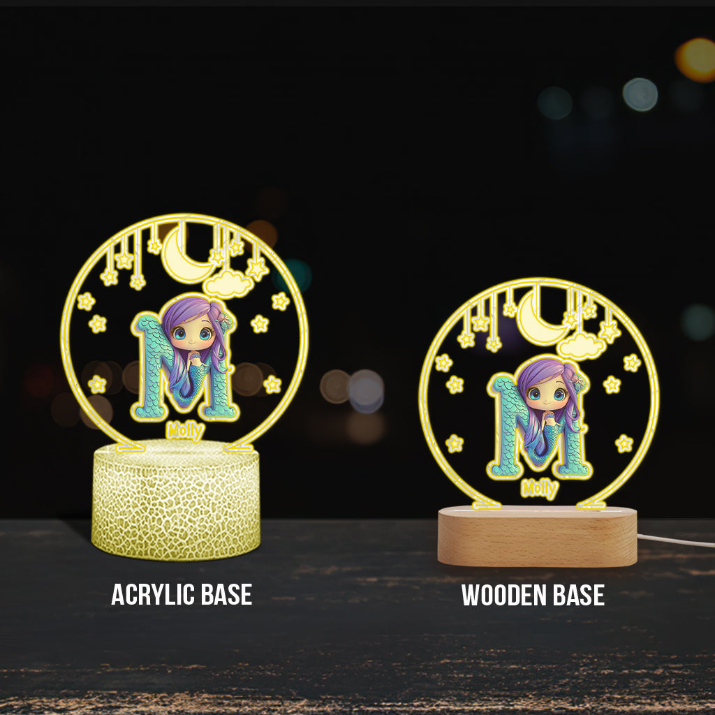 Magnifique lampe - Plaque lumineuse personnalisée en forme d'enfant