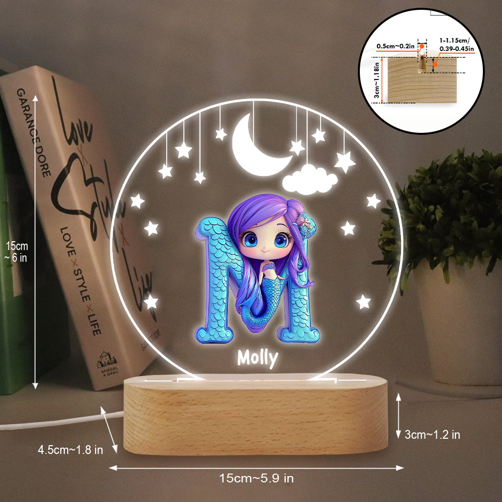 Magnifique lampe - Plaque lumineuse personnalisée en forme d'enfant