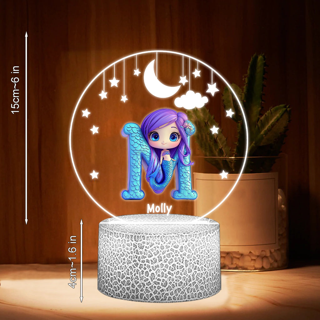 Magnifique lampe - Plaque lumineuse personnalisée en forme d'enfant