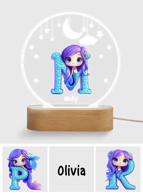 Magnifique lampe - Plaque lumineuse personnalisée en forme d'enfant